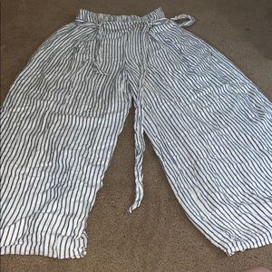 American eagle striped flared pants